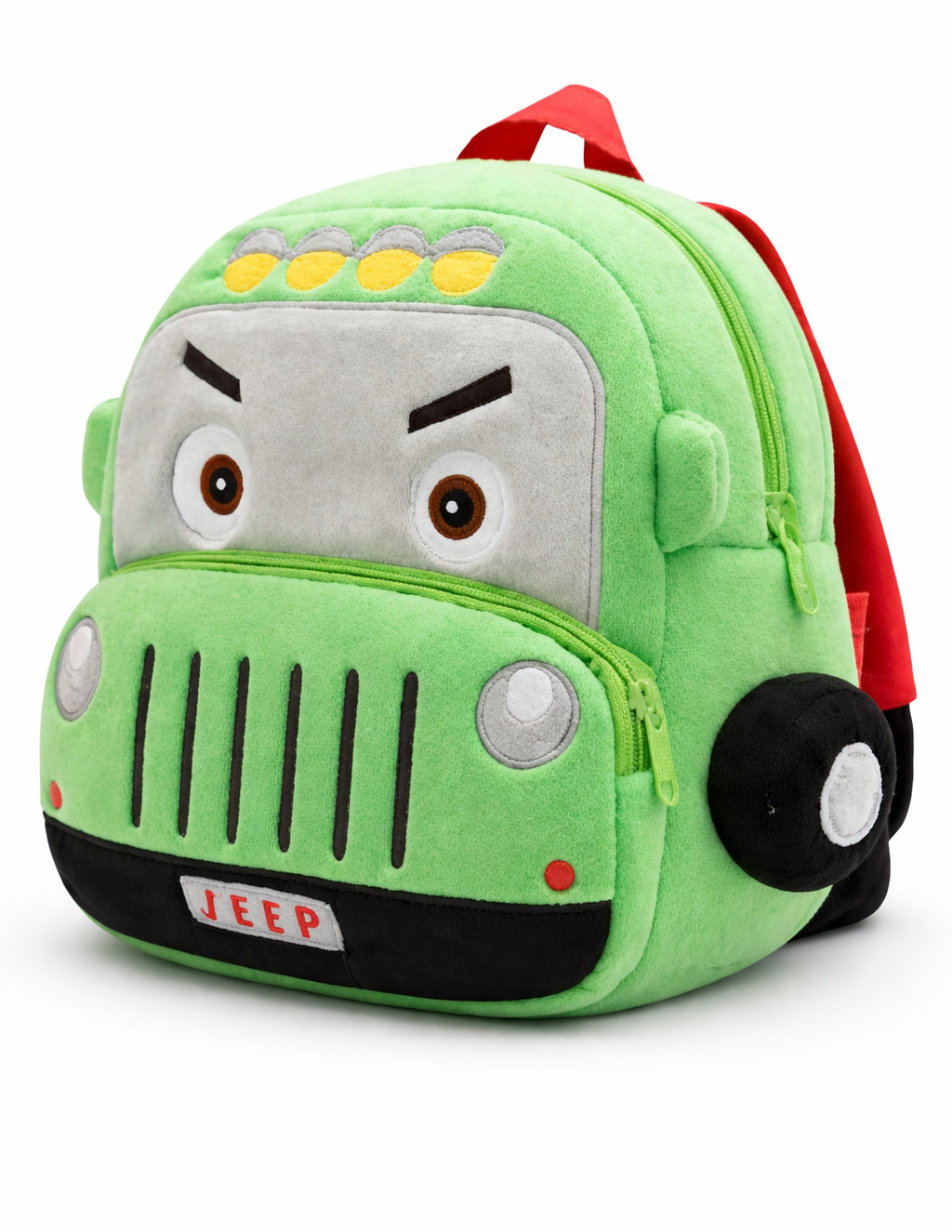 Mini Cartoon Backpack for Boys and Girls (Green_Bus)