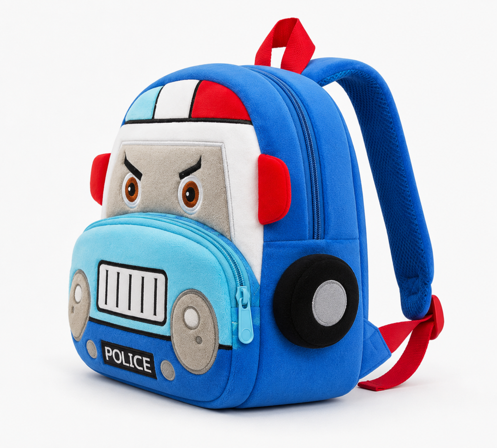 Mini Cartoon Backpack for Boys and Girls (Blue_Bus)
