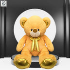 Golden Teddy with Shiny Golden Bow