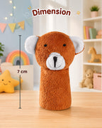 Animal Finger Puppets Soft Toys - Pack of 10  - 20 cm (Multicolor)