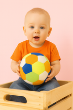 22cm Soft Plush Ball – Multicolor