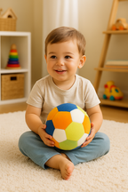 22cm Soft Plush Ball – Multicolor