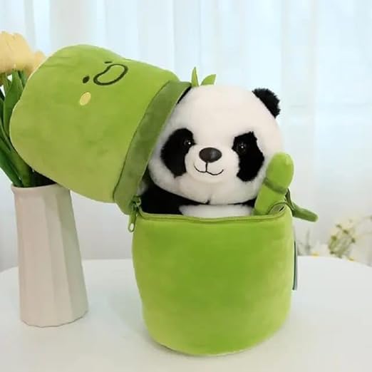 2-in-1 Bamboo Panda Plush Toy