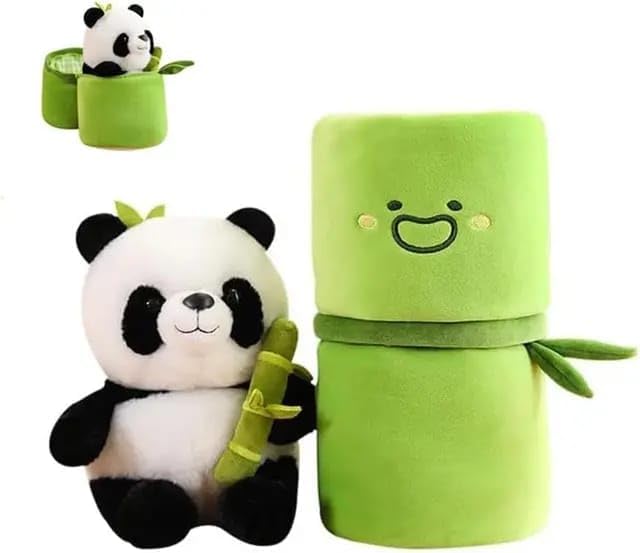 2-in-1 Bamboo Panda Plush Toy