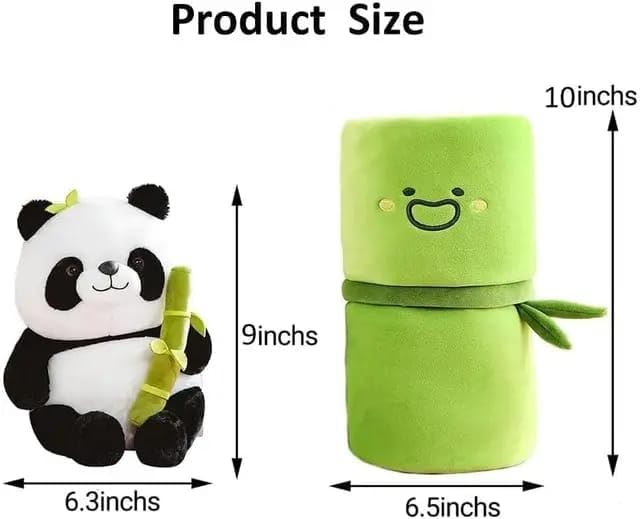 2-in-1 Bamboo Panda Plush Toy