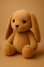 Bunny Stuffed Animal, Soft Caramel Rabbit, Long Floppy Ears  - 30 cm (Beige)
