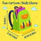 Mini Cartoon Backpack for Boys and Girls (Blue_Bus)