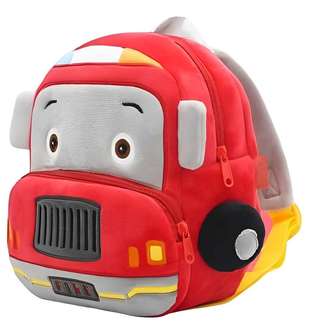 Mini Cartoon Backpack for Boys and Girls (Red_Bus)