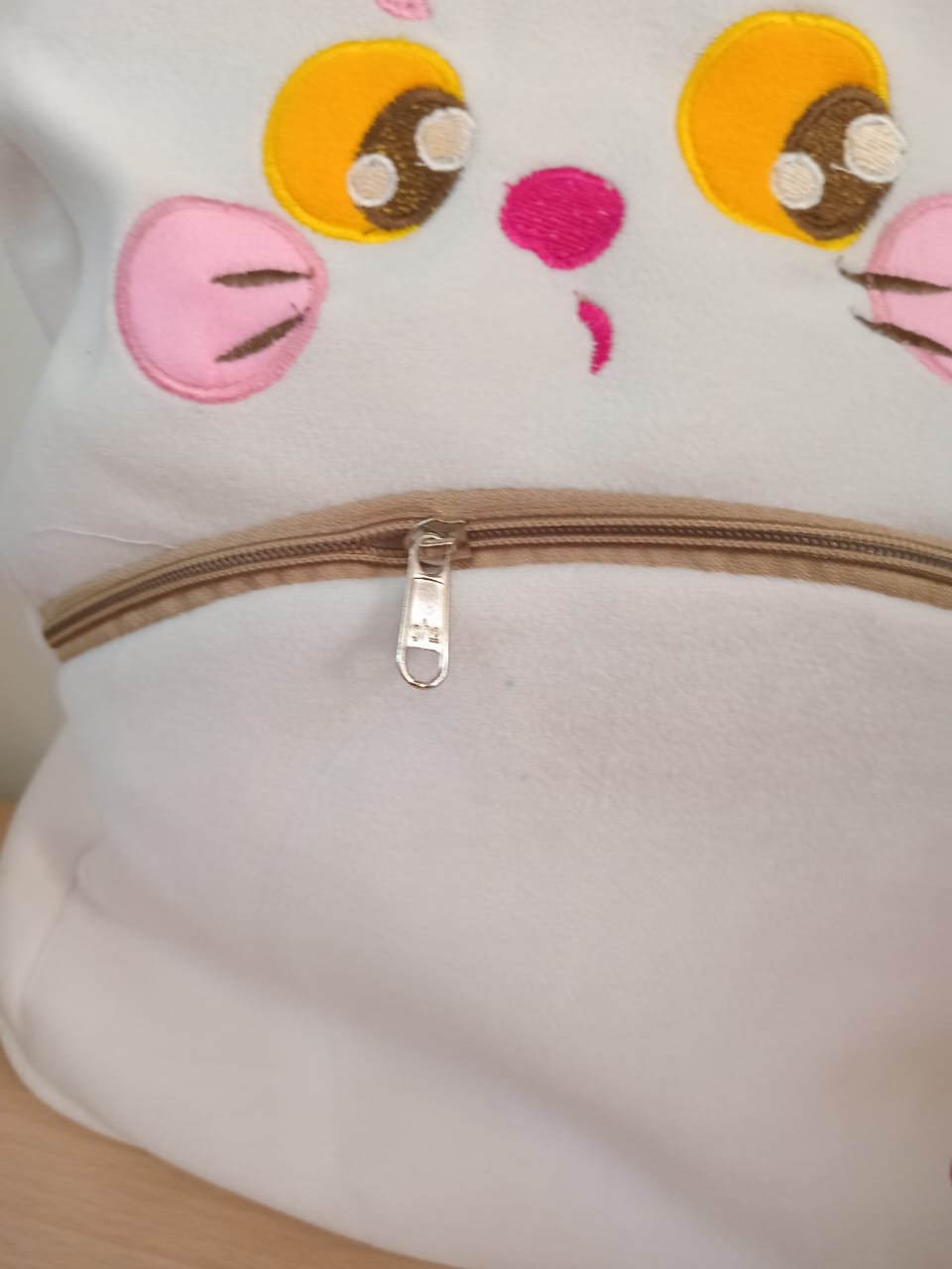 Pink Cat Plush Backpack