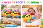 Multicoloured Sunflower Shaped Pillow/Cushion