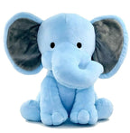 Elephant Sitting Plush Soft Toy Cute Kids Animal (Blue, 30 cm)