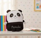 Black Panda Plush Backpack
