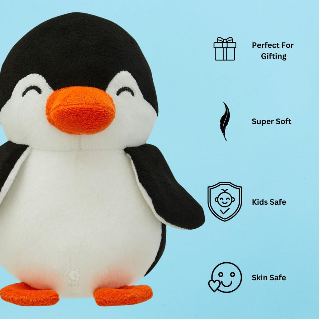 Toy Plushie Super Soft Toys for Kids - Penguine Black & White