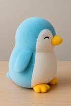 Soft Penguin Plush Toy Height 28 cm Blue White
