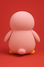 Soft Penguin Plush Toy Height 28 cm Pink White