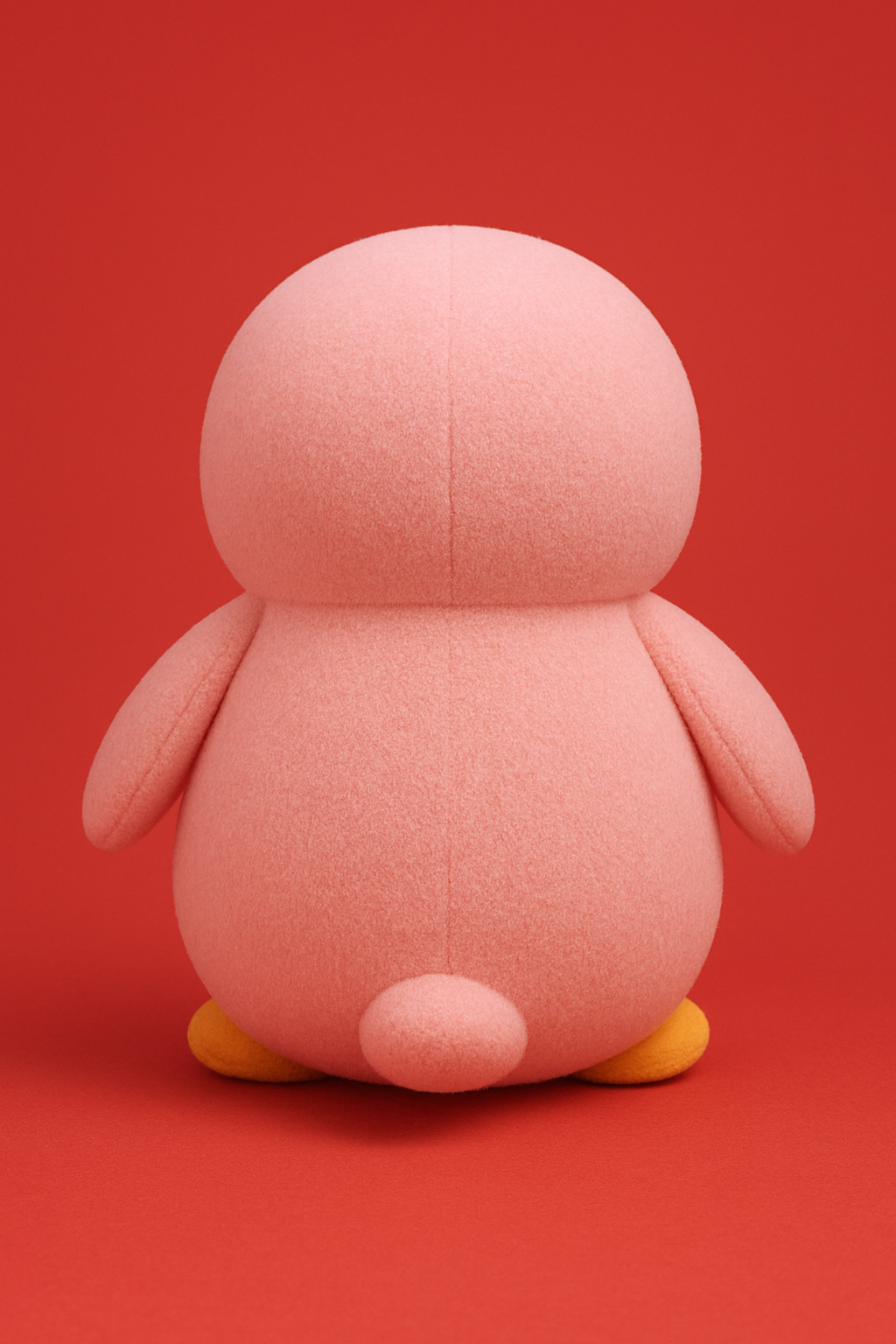 Soft Penguin Plush Toy Height 28 cm Pink White