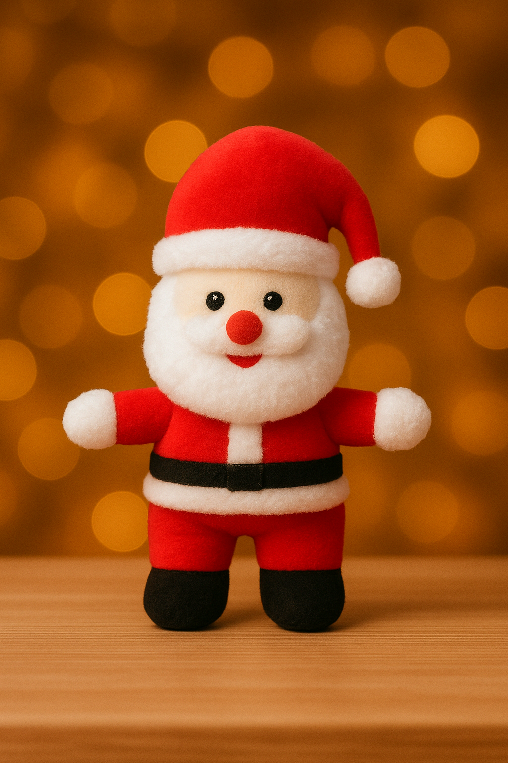 Santa Claus Soft Toy for Kids, Christmas Gift & Home Décor Stuffed Toy  - 35 cm (Red)