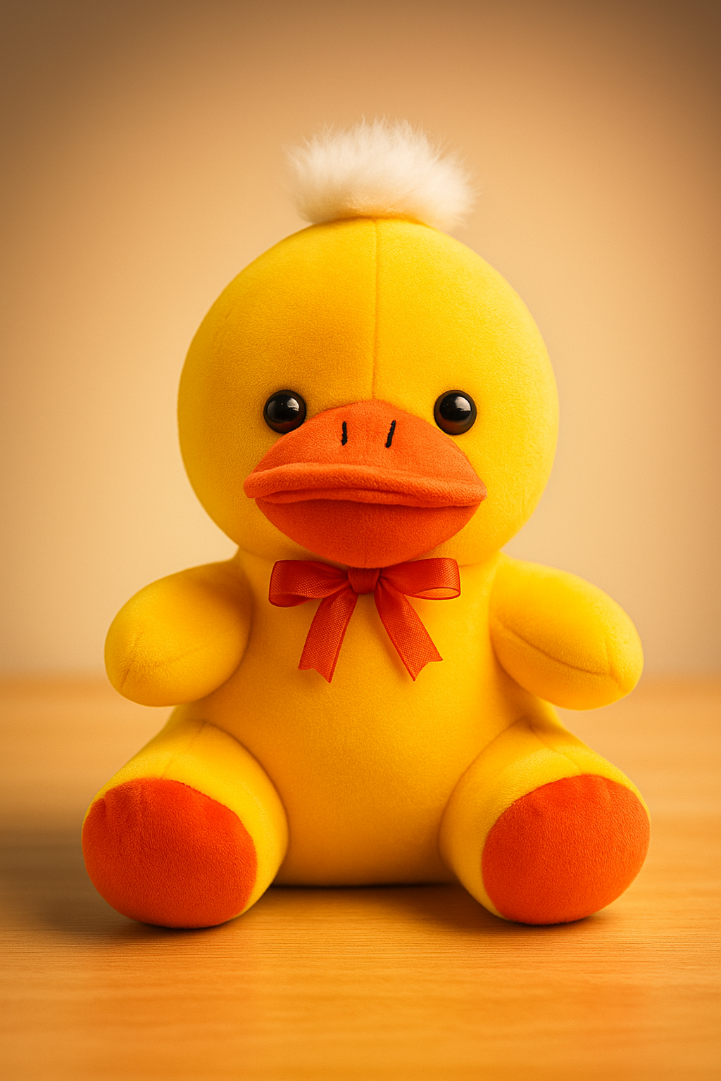 Yellow Teddy Bear Soft Toy with Heart Patch - 20cm