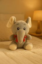 Soft Plush Elephant Toy (Grey)