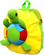 Kids Turtle Plush Backpack, Yellow and Green