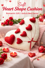 Polyester Fibre Cushion Pack of 1 Solid Valentine (Cream)