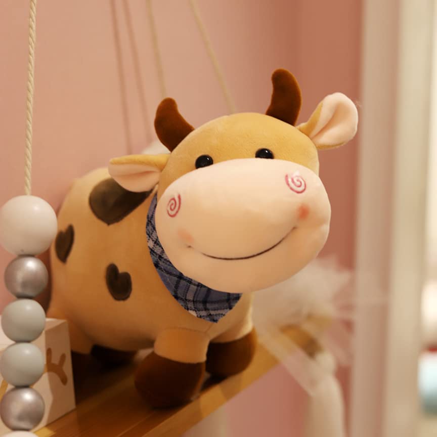 Cow Tremp Plush Soft Toy Cute Kids Animal (Pack of 1)(30 Cm) (Brown)
