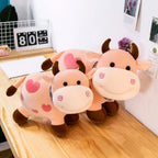 Cow Tremp Plush Soft Toy Cute Kids Animal (Pack of 1)(30 Cm) (Pink)