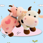 Cow Tremp Plush Soft Toy Cute Kids Animal (Pack of 1)(30 Cm) (Pink)