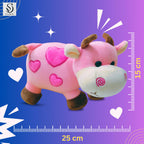 Cow Tremp Plush Soft Toy Cute Kids Animal (Pack of 1)(30 Cm) (Pink)