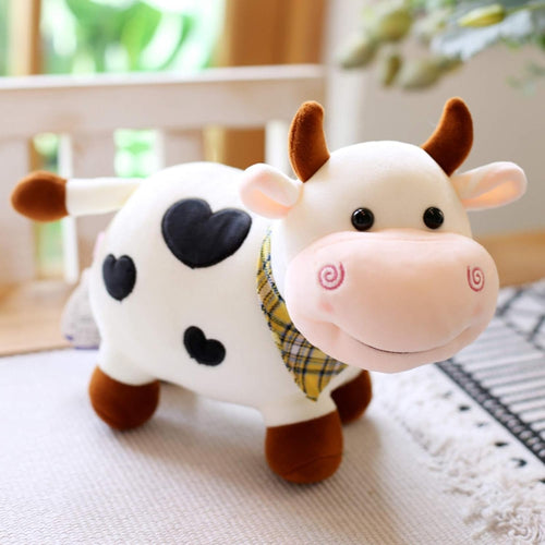 Cow Tremp Plush Soft Toy Cute Kids Animal (Pack of 1)(30 Cm) (Black/White)