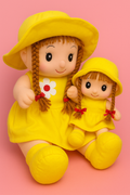 Mother & Baby Girl Soft Doll Set