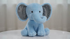 Elephant Sitting Plush Soft Toy Cute Kids Animal (Blue, 30 cm)